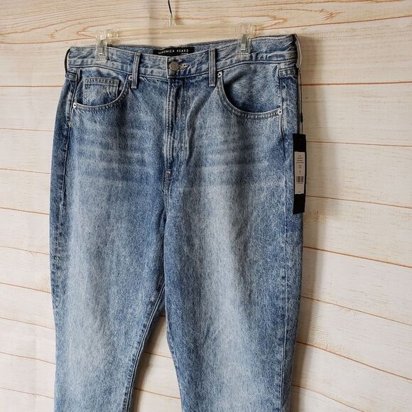Veronica Beard High-Rise Carly Kick Flare Denim Jeans Size 32/14 Pebble Stone - Picture 5 of 12